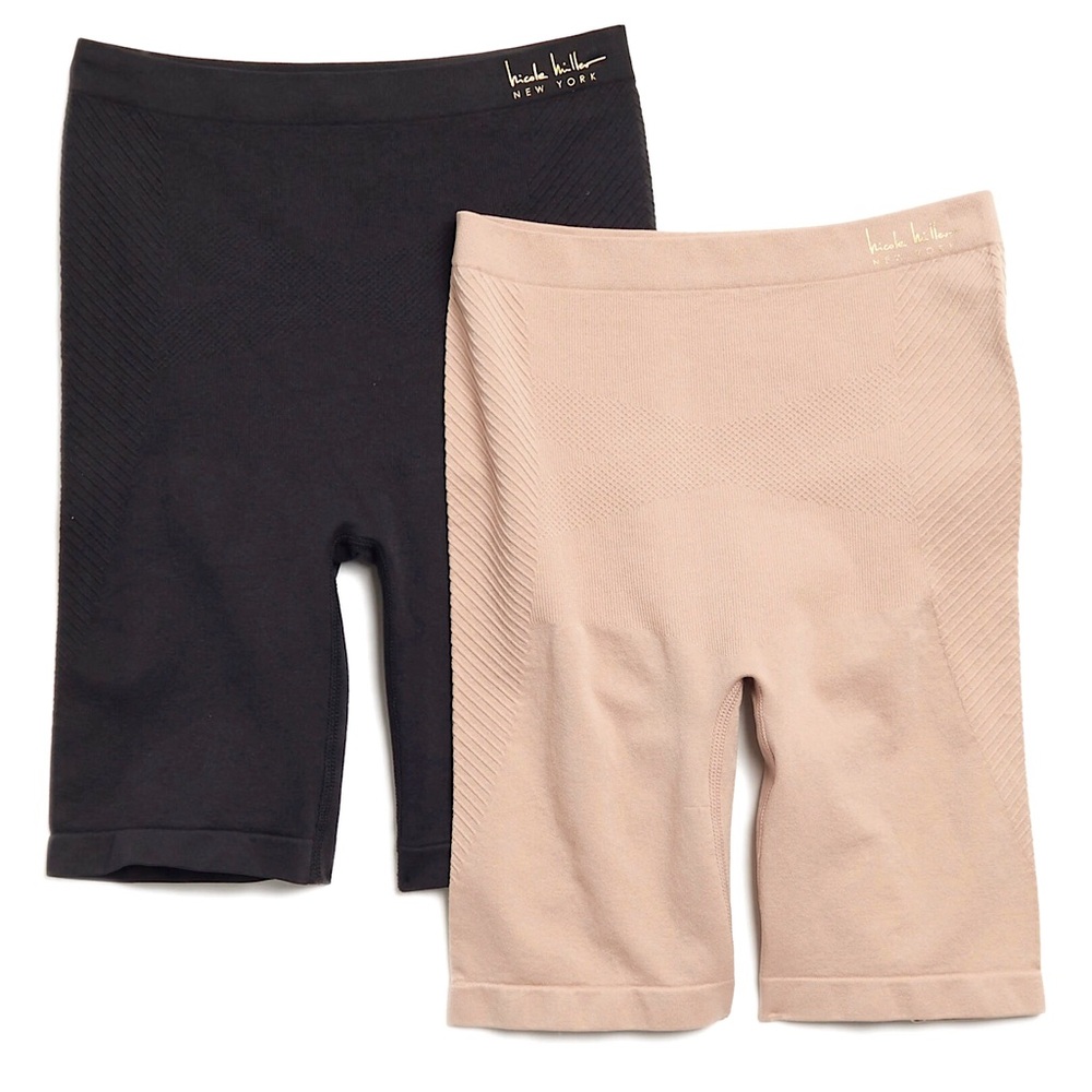 Nicole Miller High-Waist Seamless Long Leg Shaping Shorts